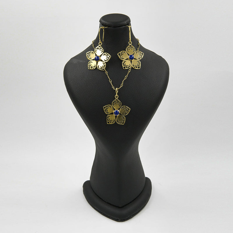 Asal Lapis Jewelry Set – 18K Gold-Plated, Handmade - Gemify