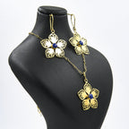 Asal Lapis Jewelry Set – 18K Gold-Plated, Handmade - Gemify