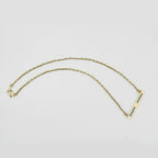 Gemify - Blue Line Lapis Necklace – High - Polish Brass, Handmade Design - Necklace - Gemify03
