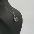 Bright Drop Black Agate Necklace – 18K Gold-Plated 925 Silver Chain - Gemify