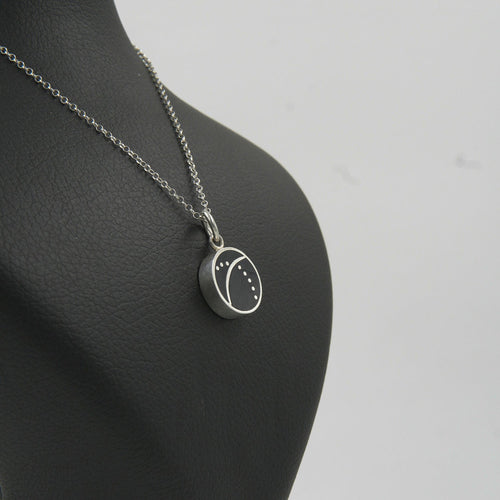 Bright Drop Black Agate Necklace – 18K Gold-Plated 925 Silver Chain - Gemify