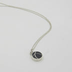 Bright Drop Black Agate Necklace – 18K Gold-Plated 925 Silver Chain - Gemify