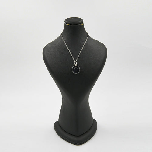 Bright Drop Black Agate Necklace – 18K Gold-Plated 925 Silver Chain - Gemify