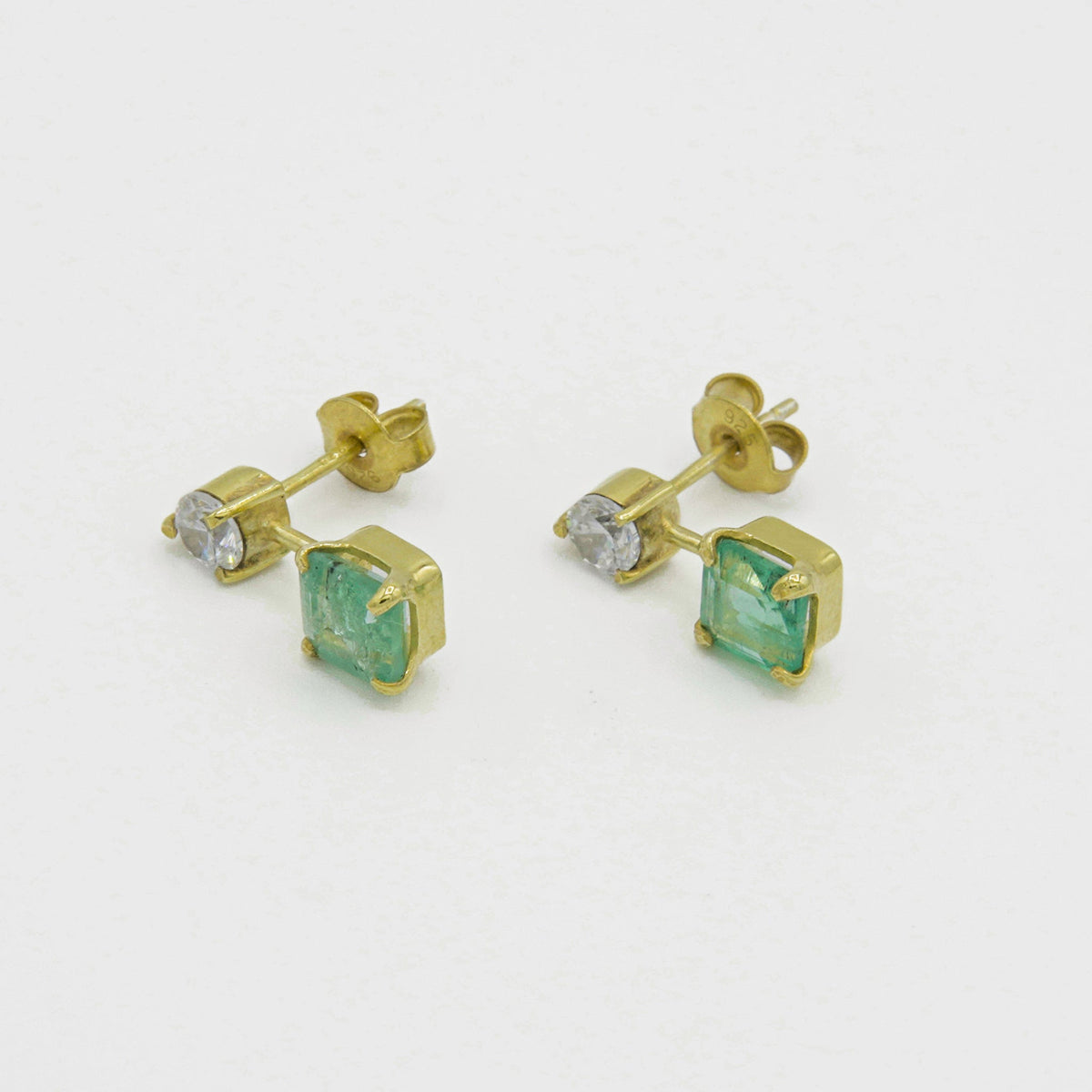 Gemify - Emerald Essence Studs - earrings - Gemify