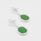 Gemify - Green Agate Earrings - earrings - Gemify