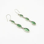 Gemify - Nice Drop Fluorite Earrings – 925 Silver, High - Polish Finish - earrings - Gemify02