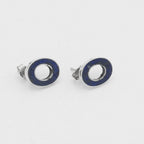Gemify - Oval Blue Lapis Studs - earrings - Gemify
