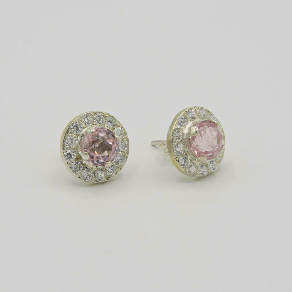 Gemify - Pink Tourmaline Studs - earrings - Gemify