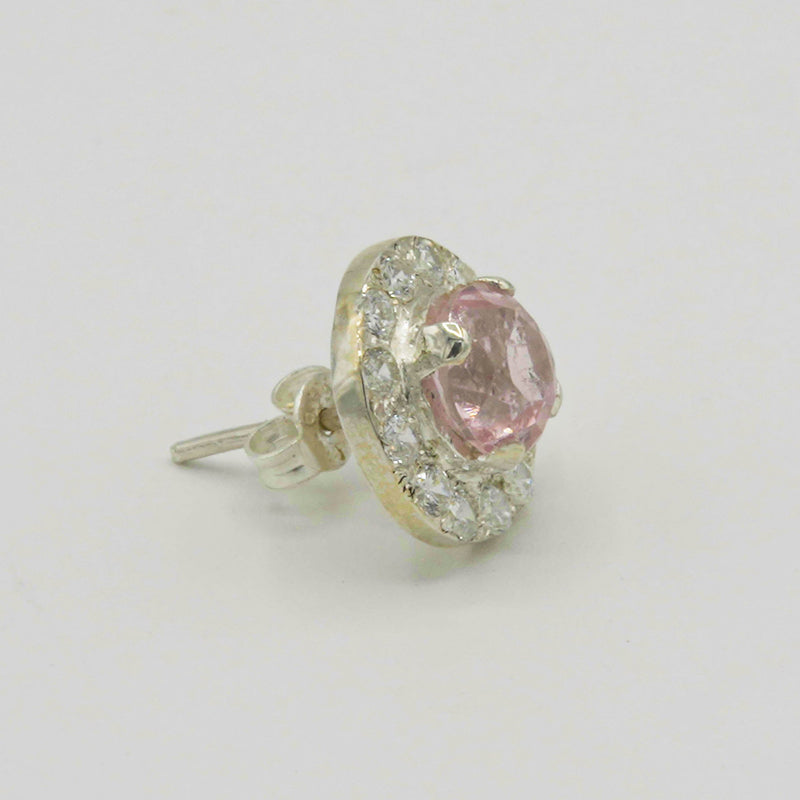 Gemify - Pink Tourmaline Studs - earrings - Gemify