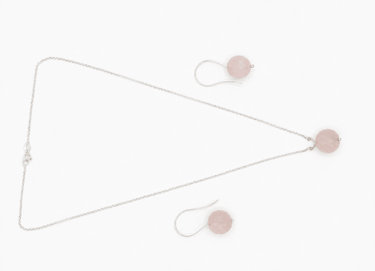 Gemify - Rose Quartz Radiance Collection - Jewelry Set - Gemify