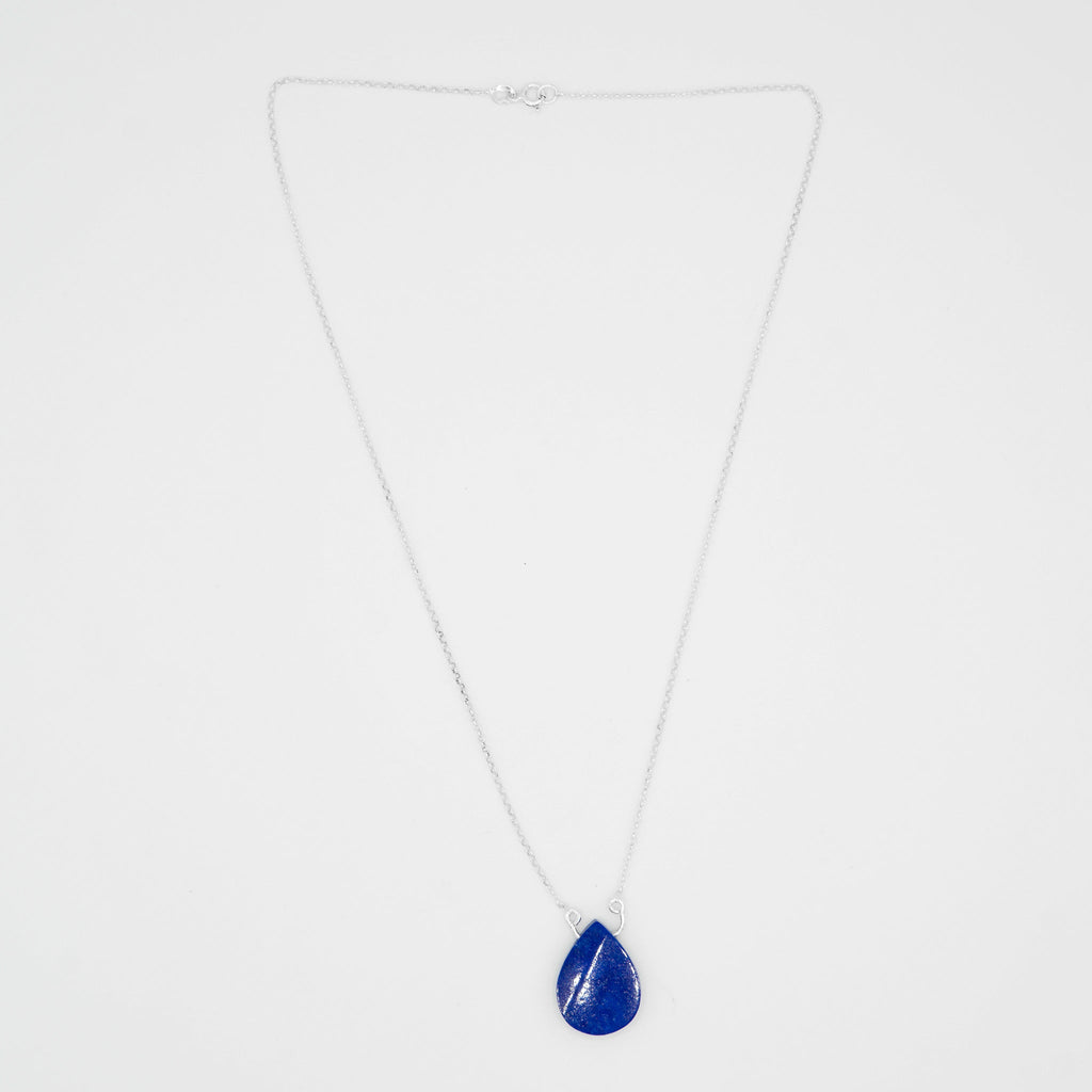 Gemify - Royal Blue Lapis Drop Necklace - Necklace - Gemify