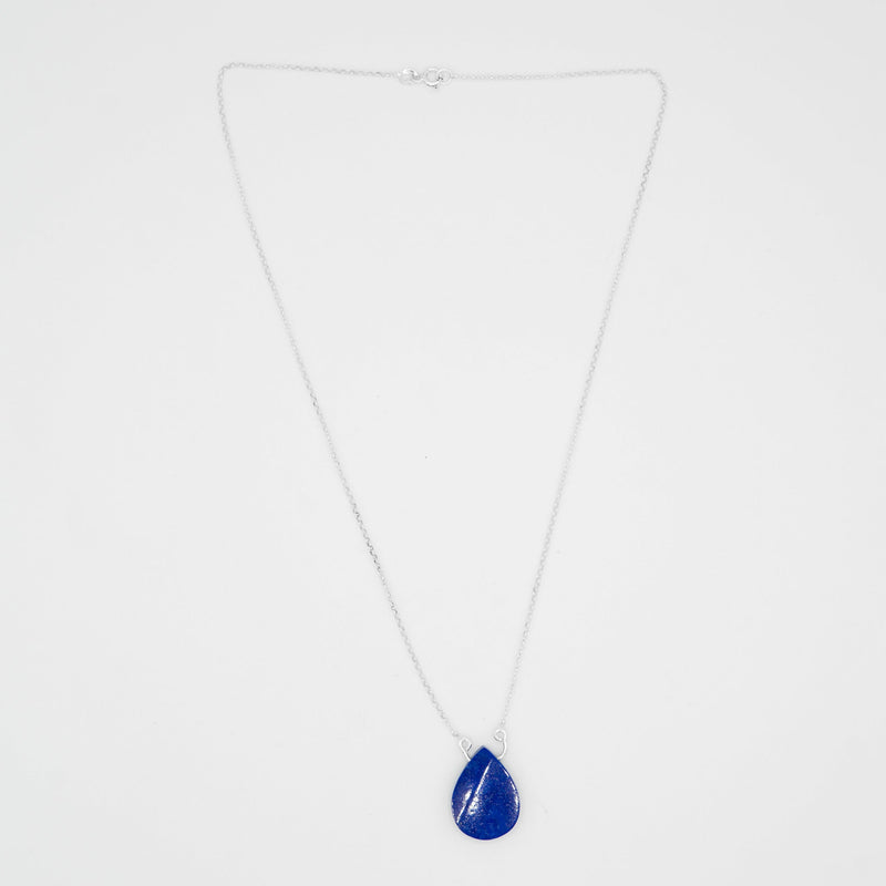 Gemify - Royal Blue Lapis Drop Necklace - Necklace - Gemify