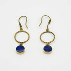 Gemify - Royal Blue Lapis Gold Earrings - earrings - Gemify