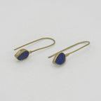 Gemify - Royal Blue Rough Lapis Earrings - earrings - Gemify