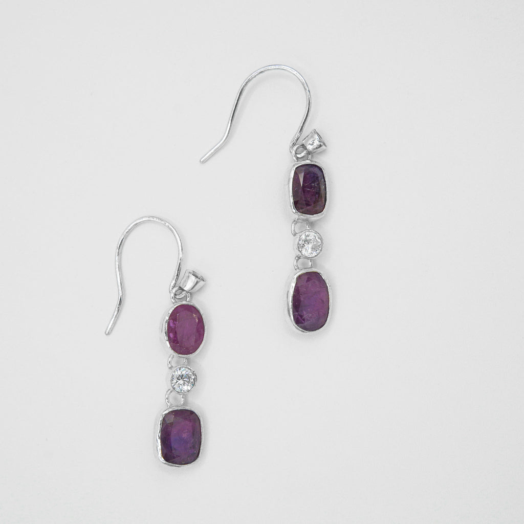 Gemify - Ruby Elegance Earrings - earrings - Gemify