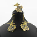Sama Lapis Jewelry Set – 18K Gold-Plated, Handmade - Gemify
