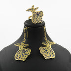 Sama Lapis Jewelry Set – 18K Gold-Plated, Handmade - Gemify
