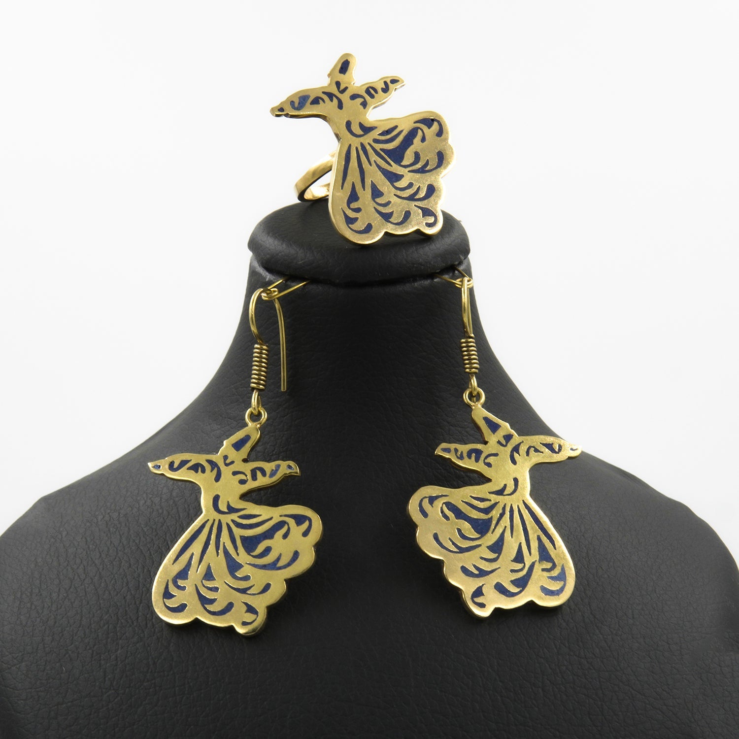 Sama Lapis Jewelry Set – 18K Gold-Plated, Handmade - Gemify