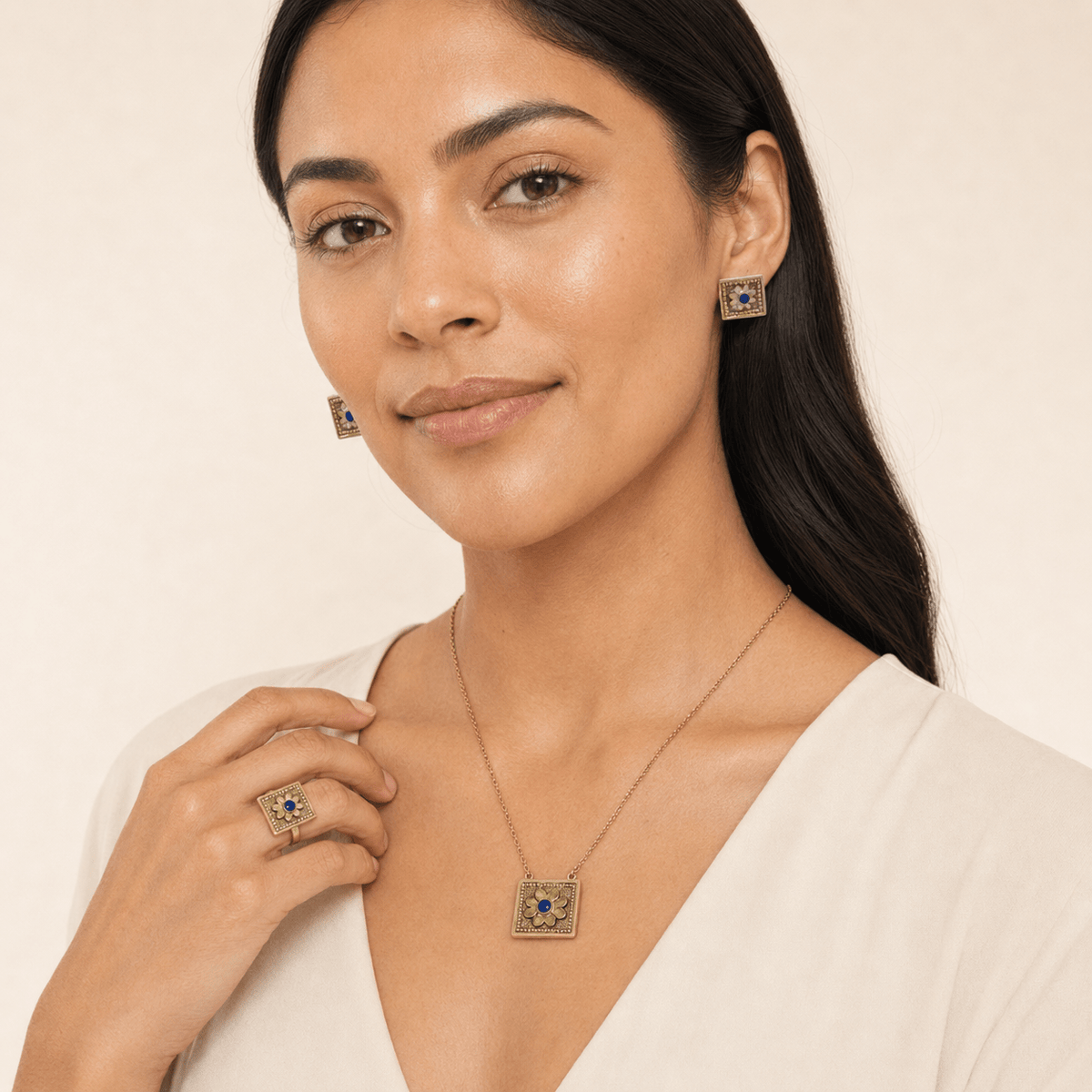 Gemify - Tillya Tepe Lapis Collection - Jewelry Set - Gemify