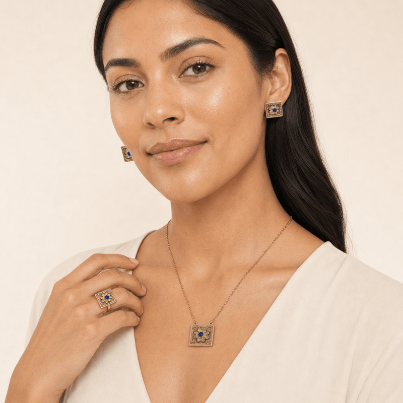 Gemify - Tillya Tepe Lapis Collection - Jewelry Set - Gemify